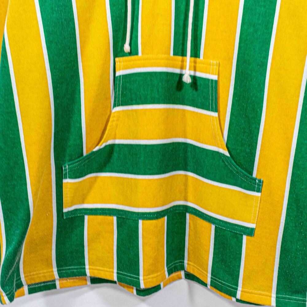 Striped Hip Hop Pullover Hoodie Sweatshirt Medium VTG 90s Streetwear Skate - Picture 4 of 9
